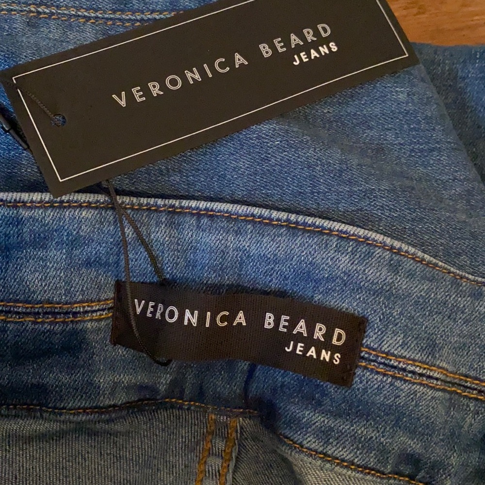 VERONICA BEARD Ember Wide Leg Jean Powdered Ocean - Picture 10 of 12